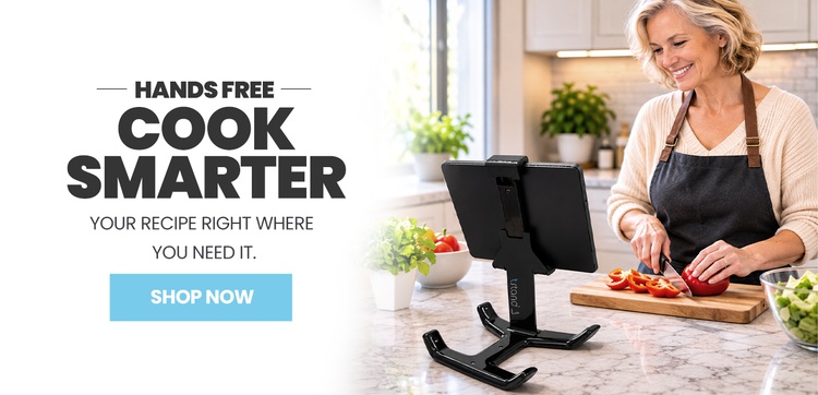 Hands free: cook smarter. Your recipe right where you need it. Add to cart