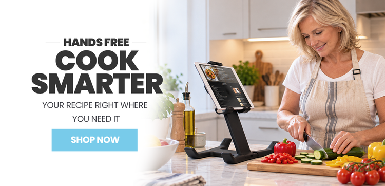Hands free: cook smarter. Your recipe right where you need it. Add to cart